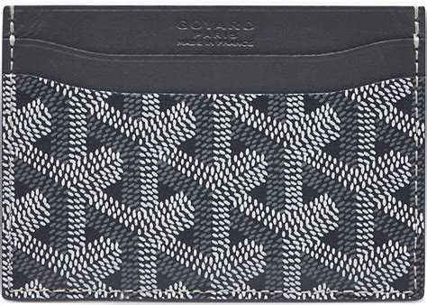 Goyard Card Holder Goyardine Grey in Coated Canvas .